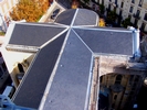 vue supérieure de la  couverture de l'Eglise st-Louis réstaurée
